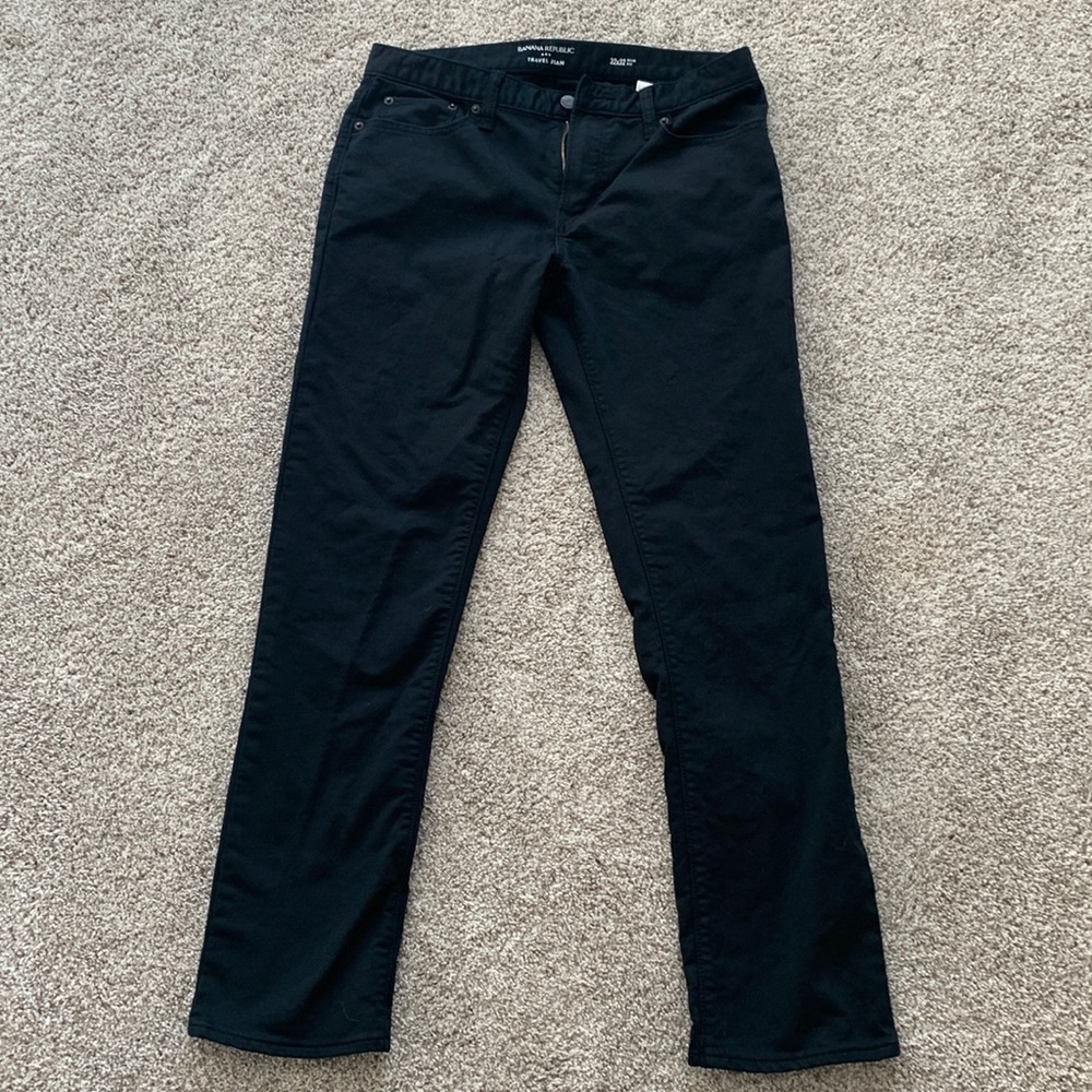 Men Banana Republic Traveler Jean 32x32 Slim
